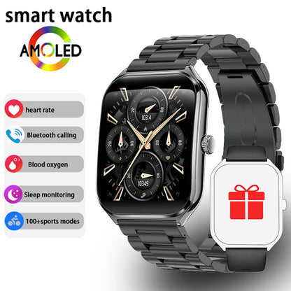 Xiaomi 2026 Ultra Thin Smart Watch men 1.96" AMOLED 360*360 HD Pixel Display Always Show Time Call Smartwatch Ladies For huawei
