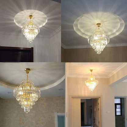 Luxury Crystal Chandelier Modern Ceiling Light Lamp Pendant Fixture Lighting Elegant Lighting Lamp E14 Decor