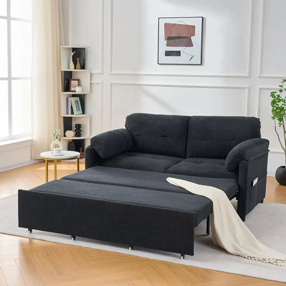 71.65" Convertible Pull-Out Sofa Bed – 3-in-1 Sleeper Couch for Small Apartment, Living Room & Bedroom – Queen-Size, Customized