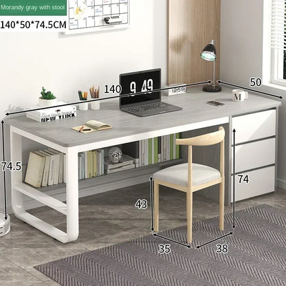 Drawers Study Office Desk Bedroom Student Setup Organizers European Computer Desk Floor Legs Mesa De Computador Modern Furniture