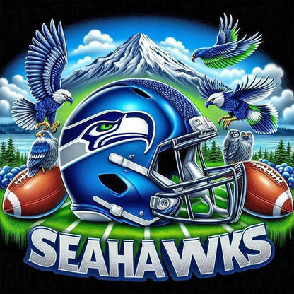 5D DIY Full Round Drill Diamond Painting Team Kit Home Decor Art Craft 40x40cm