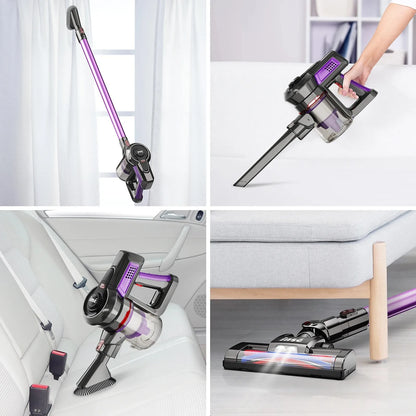 INSE N660 Cordless Vacuum Cleaner 160W Powerful Suction  6-in-1 Stick Handheld Vacuum Up to 45 mins Runtime for Household Clean