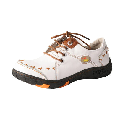 TMA EYES Spring and Summer New Minimalist Top Layer Cowhide Soft Flat Shoes For Women