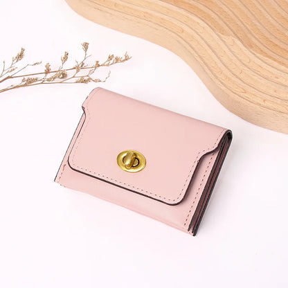 New Women Wallets Fashion Short Hasp Pu Leather Purses For Women Portable Multifunctional Money Bag Small Coin Card Holders