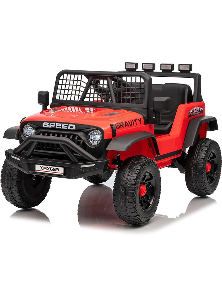 Electric Car for Kids Ride On Car with Remote Control Ride On Truck Toy for Toddler Boys Girls Bluetooth Music Player LED Light