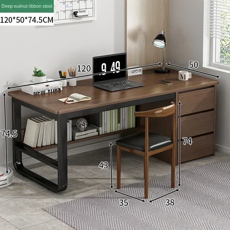 Drawers Study Office Desk Bedroom Student Setup Organizers European Computer Desk Floor Legs Mesa De Computador Modern Furniture