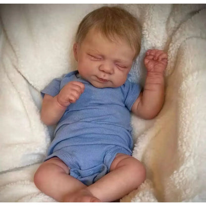 Risbecko 19 inch Already Painted Finished Reborn Baby Doll - Handmade Reborn Preemie Baby Newborn Kids Toy Gift Girl Dolls