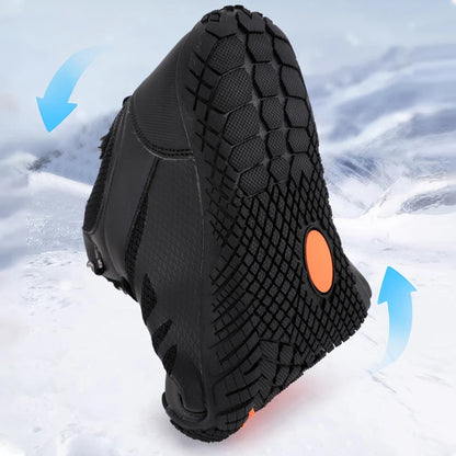 Womens Mens Hiking Boots Waterproof Winter Snow Boots Fur Lined Walking Shoes Anti-Slip Outdoor Booties