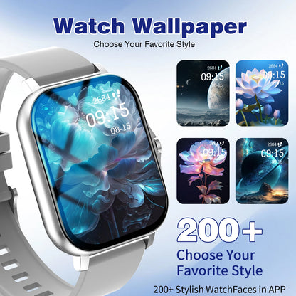Smartwatch, Wireless Calling/dialing, Message Reminders, Multi-sport Mode, Music Playback, Suitable for IPhone/Android