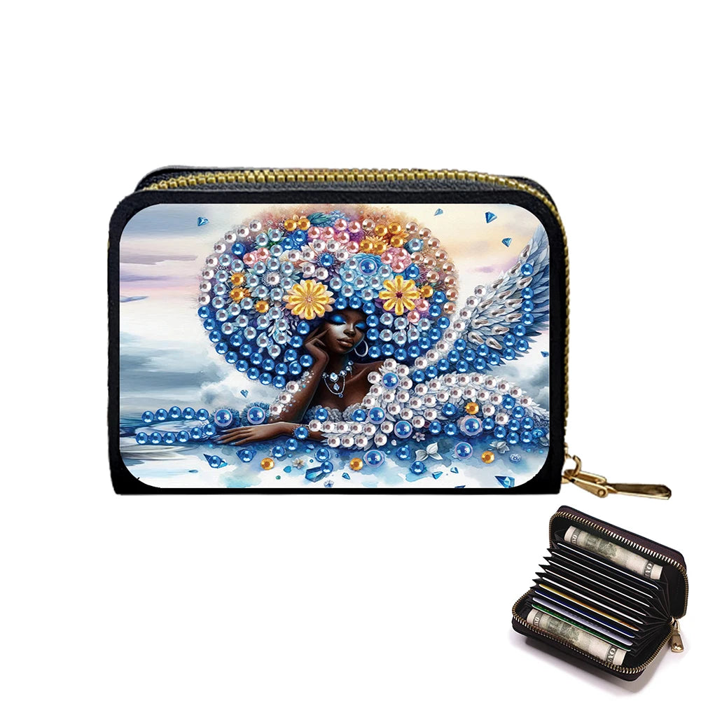 Beautiful Pattern Rhinestone Mosiac Zipper Wallet Handbag Diamond Painting Card Holder Coin Purse DIY Craft Female Outdoor Bag
