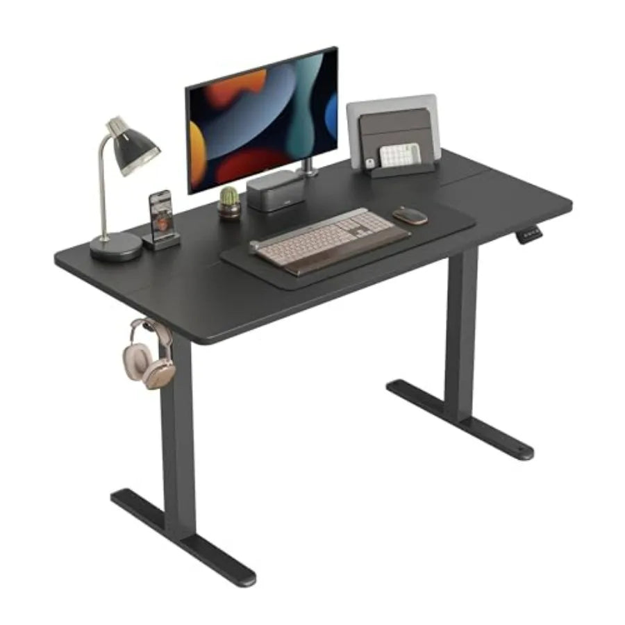 Electric Standing Desk 40 x 24 Inches Hght Adjustable Sit Stand Desk Ergonomic Home Office Computer Workstation Black