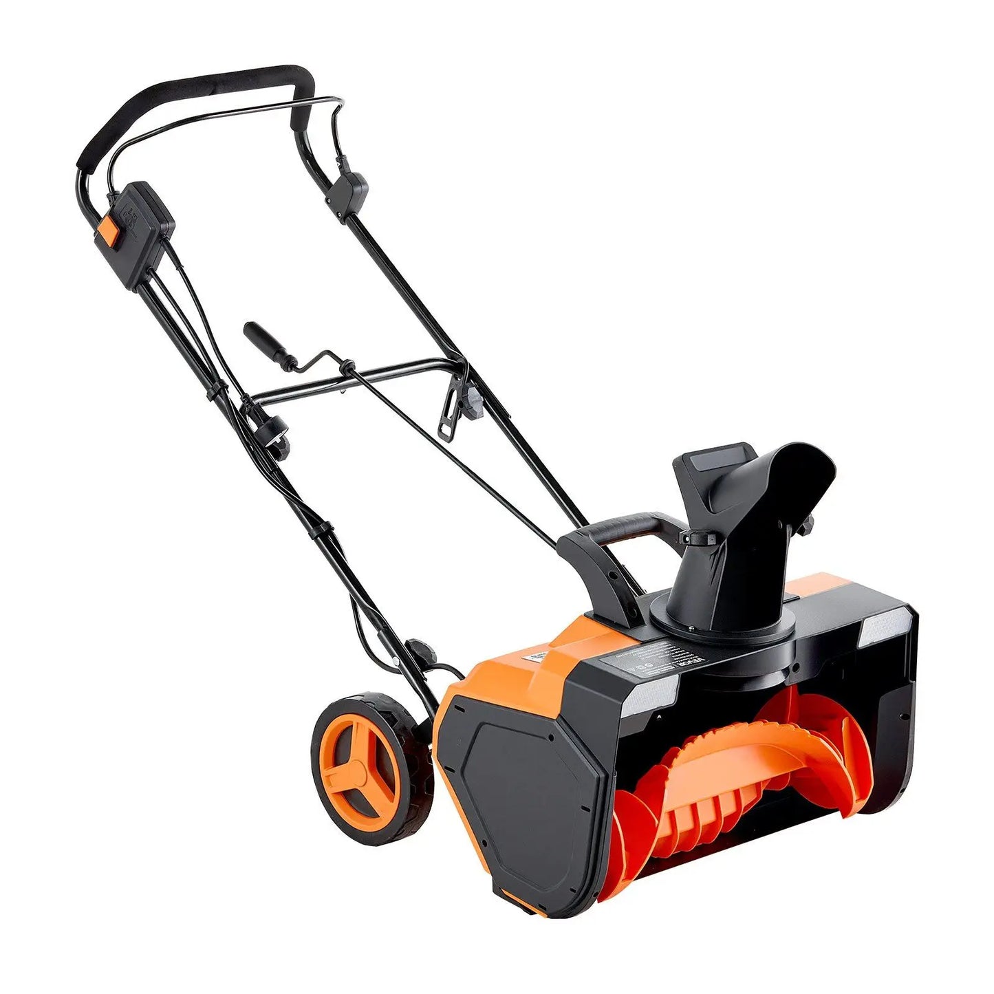 Electric Snow Shovel 15A 23" Wide Corded Snowthrower w/180° Chute & Dual LED Lights 25' Throwing Distance Walk-Behind Snowblower