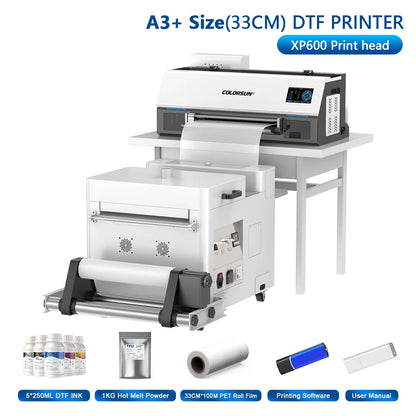 Colorsun A4/A3 DTF Printer Impressora T-Shirt Printing Machine A3/A4 DTF Printers For T-Shirt Hoodies Cloth all Fabric