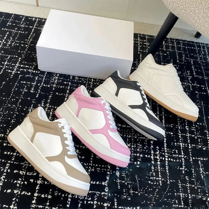 2025 New Women's Sports Shoes Casual Breathable Vulcanized Skateboard Sneakers Spring Fashion Summer Collection Female Footwear