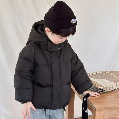 Children Korean Version Boys Girls Thickened Down Clothing Baby Warm Foreign-style Jacket Red Bread Clothing Winter