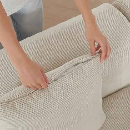 Cloud Couch Boneless Oversized Modular Sectional Sofa with Ottoman Deep Seat Soft Corduroy for Living Room