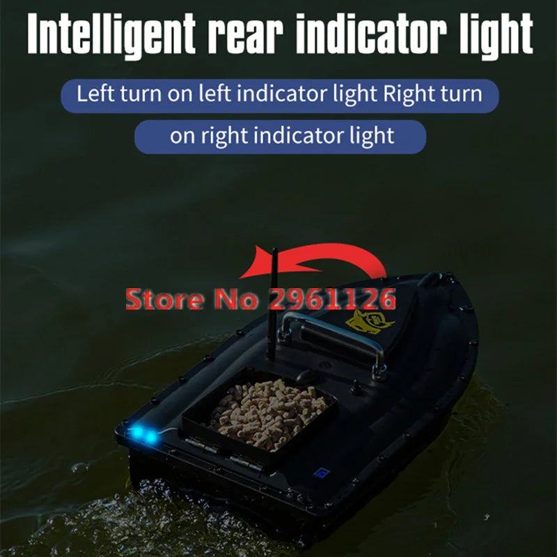 600M GPS Sonar Fish Exploration High Speed Remote Control Bait Boat Model 1.5KG 16GPS Constant Speed Cruise RC Bait Boat Model