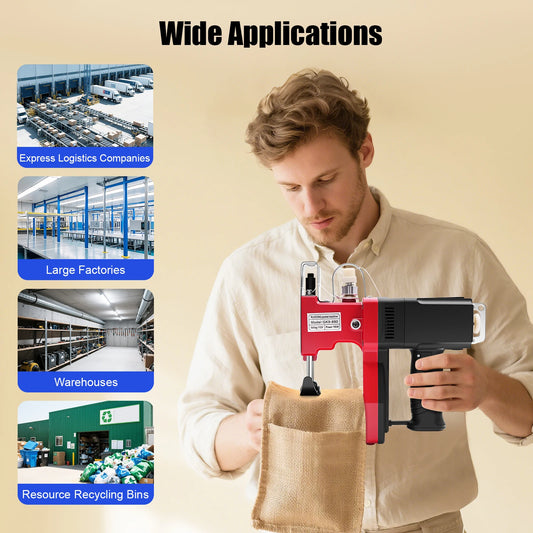 Portable Electric Bag Sewing Machine (110V), 1800 RPM Copper Motor & 2 Secant Modes, Fit Thick/Thin Materials