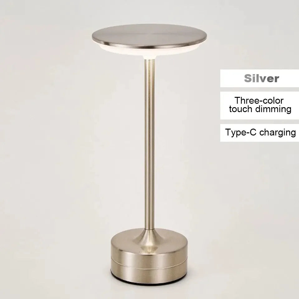 LED Table Lamp Touch Sensor Desktop Night Light USB Rechargeabl Portable Bedroom  Reading Lamps Decor Light