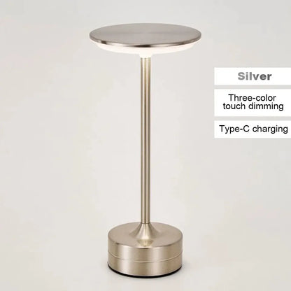 LED Table Lamp Touch Sensor Desktop Night Light USB Rechargeabl Portable Bedroom  Reading Lamps Decor Light