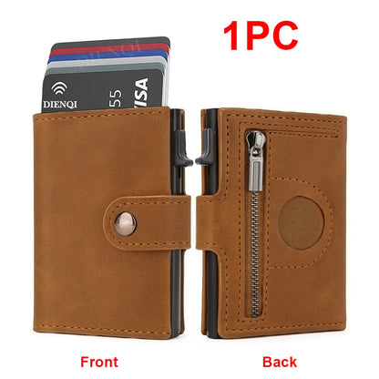 Airtag Wallet Rfid Credit Card Holder Men Wallets Trifold Luxury Slim Air Tag Tracker Minimalist Cardholder Case Presents Choice