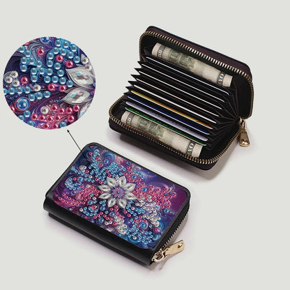 Beautiful Pattern Rhinestone Mosiac Zipper Wallet Handbag Diamond Painting Card Holder Coin Purse DIY Craft Female Outdoor Bag
