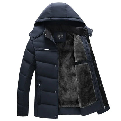 New Winter Jacket Men -15 Degree Thicken Warm Men Parkas Hooded Fleece Man's Jackets Outwear Cotton Coat Parka Jaqueta Masculina