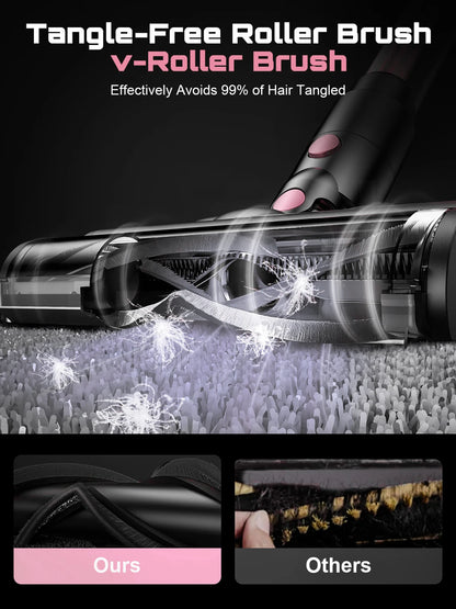 Cordless Vacuum Cleaner, 10 in 1 Stick Vacuum with Powerful Suction, Hose, Lightweight Rechargeable Vacuum Cleaner for Home