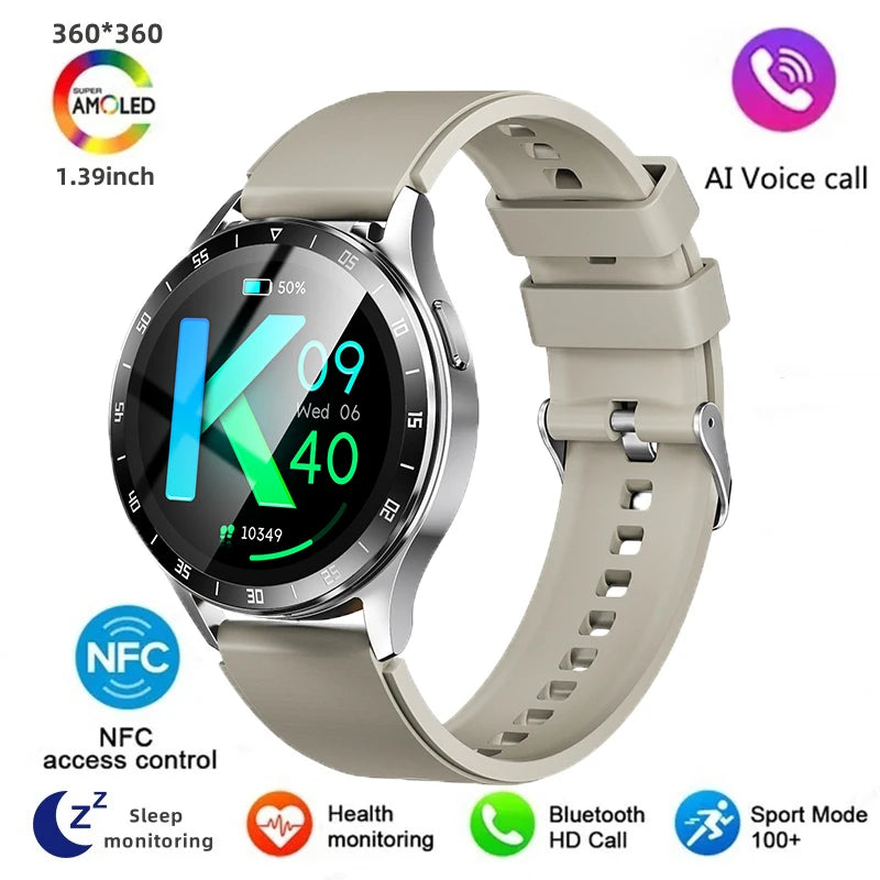 2024 New Bluetooth Call Smart Watch High end Men's Multi sport Mode NFCIP67 Waterproof Fitness Women's Smart Electronic Watch
