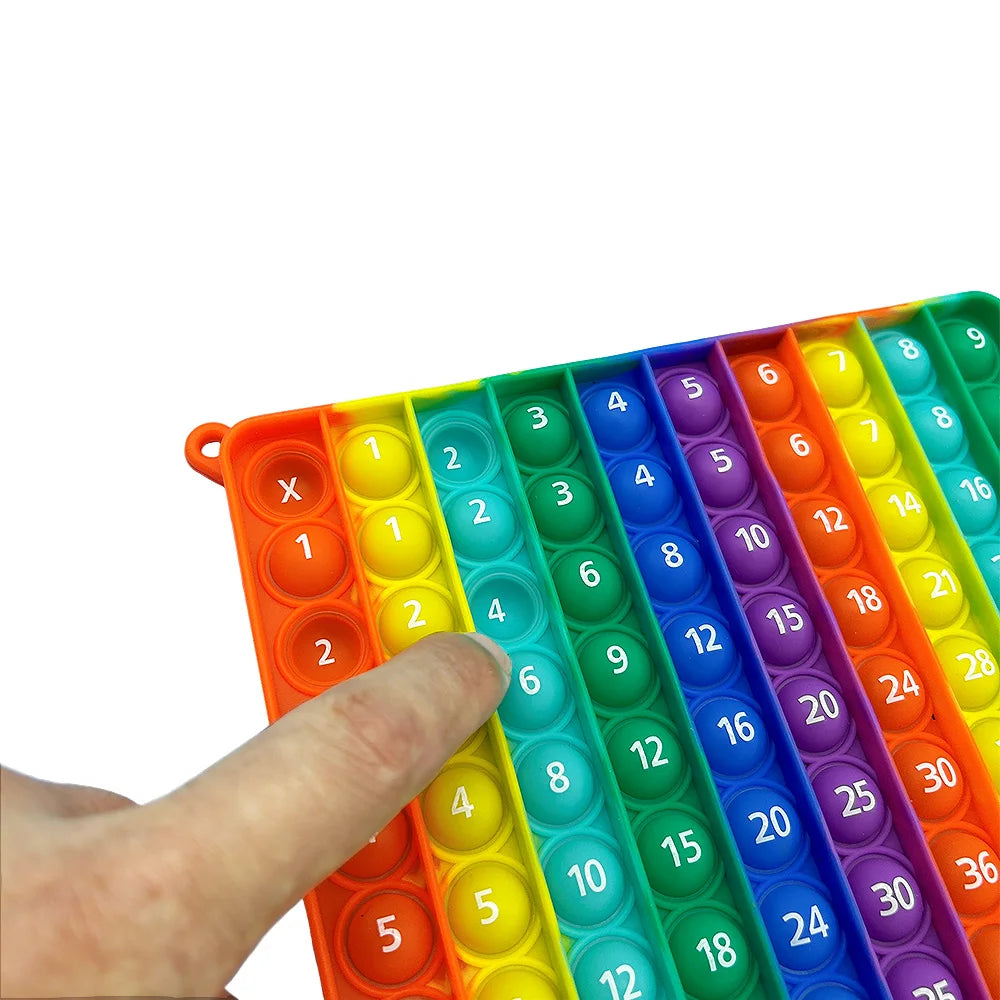 9x9 Multiplication Games Board Math Practice Activity Fidget Toys, Times Table Numbers Learning Toys Educational Stationery Kids