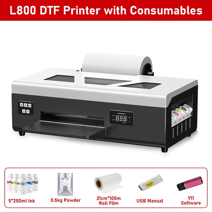 A4 DTF Printer for Epson L805 Direct to Film DTF Impresora Heat Transfer DTF Printer for Clothes Tshirt DTF Printing Machine