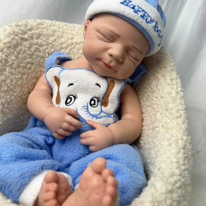 Handmade 19Inch Pascale Platinum Silicone Reborn Baby Boy Unpainted & Painted Washable Doll Gift for Doll Lovers Collector