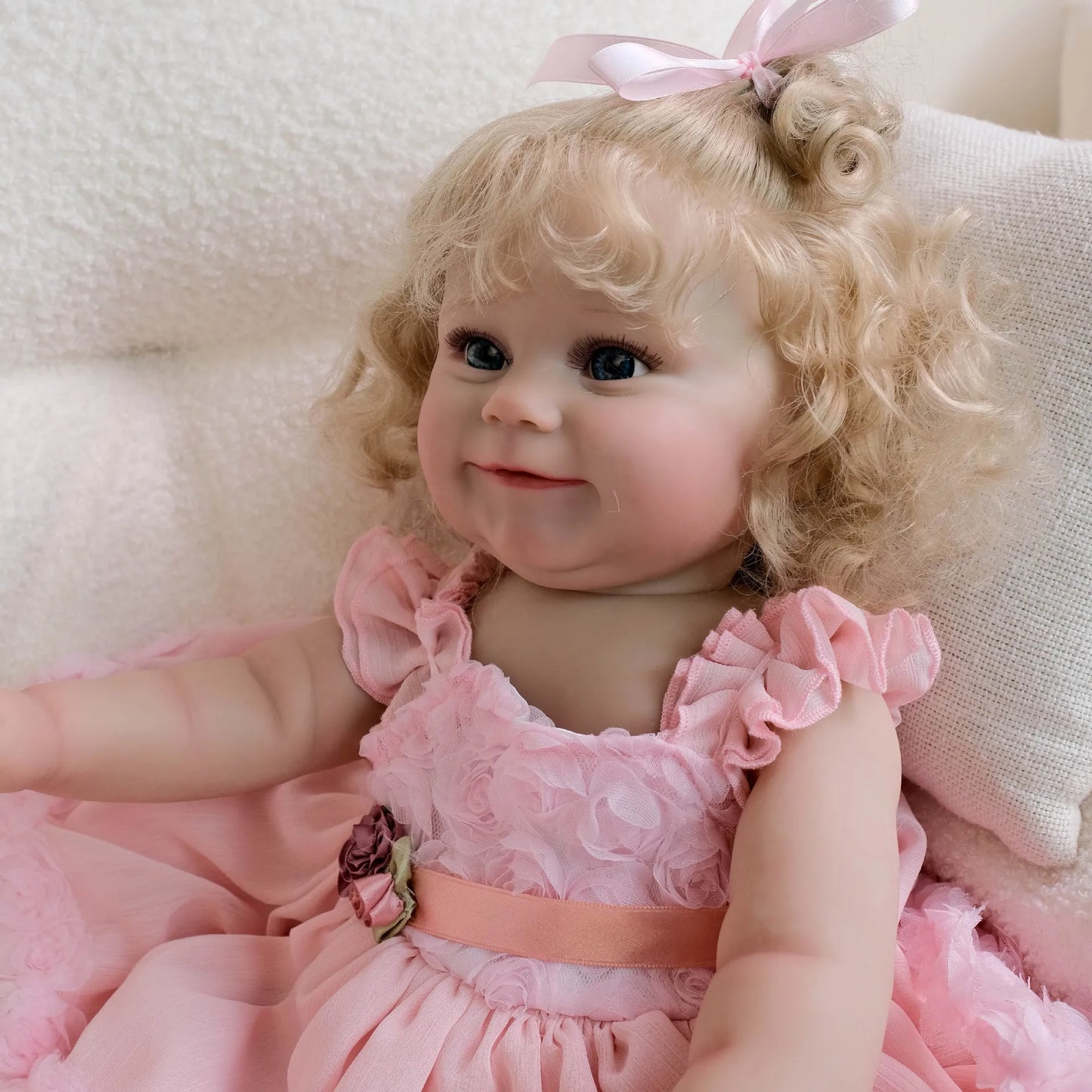 50cm Reborn Doll Baby Doll - Full Silicone Vinyl Girl Body - 20 Inch 3D Painted Skin Realistic Doll Toy Christmas Gift