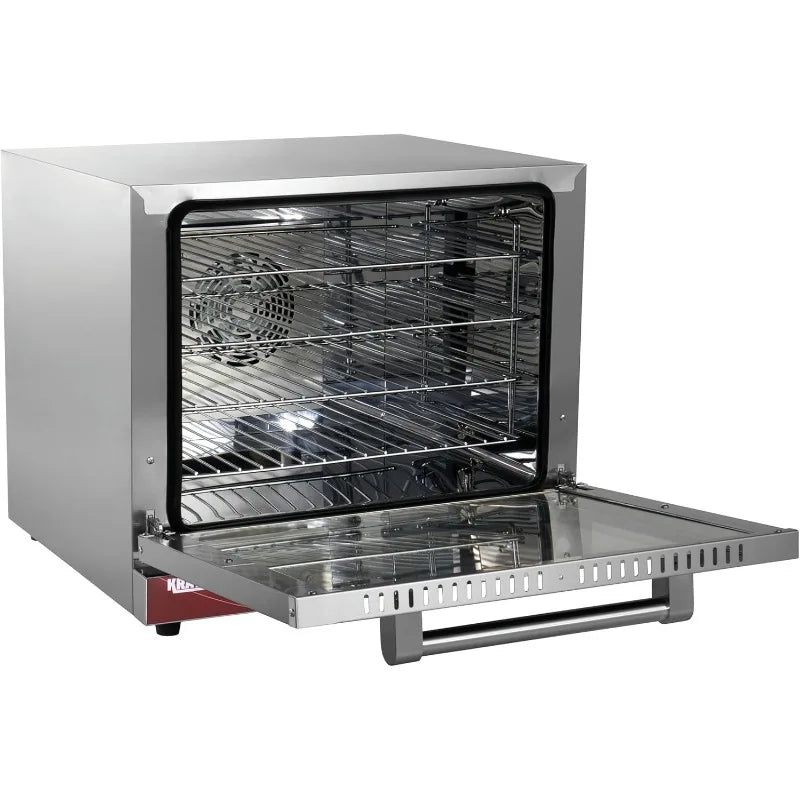 Kratos Commercial Oven, Half Size Electric Countertop Convection Oven, Holds Four Half Size Sheet Pans, 208/240V (29M-003)