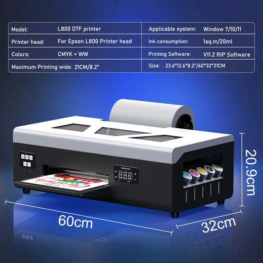 Colorsun A4 DTF Printer Impressora a4 dtf Printing Machine For Epson L805 Direct to Film DTF Printers For T-shirt Hoodies