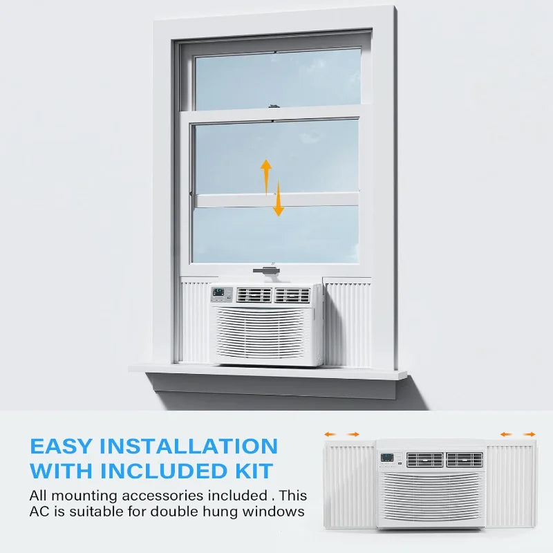 ROVSUN Smart 24000BTU Window Air Conditioner with WiFi, Energy Saving Window AC Unit with Remote & App Control & Timer