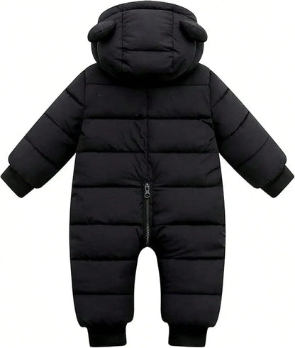Baby Clothes Cute Infant Toddler Snowsuit Warm Newborn Boy Girl Winter Coats Hooded Zip Jumpsuit