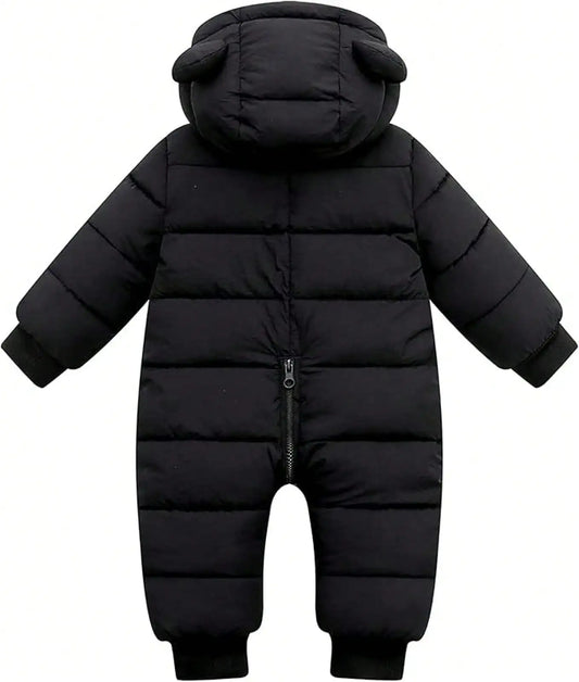 Baby Clothes Cute Infant Toddler Snowsuit Warm Newborn Boy Girl Winter Coats Hooded Zip Jumpsuit