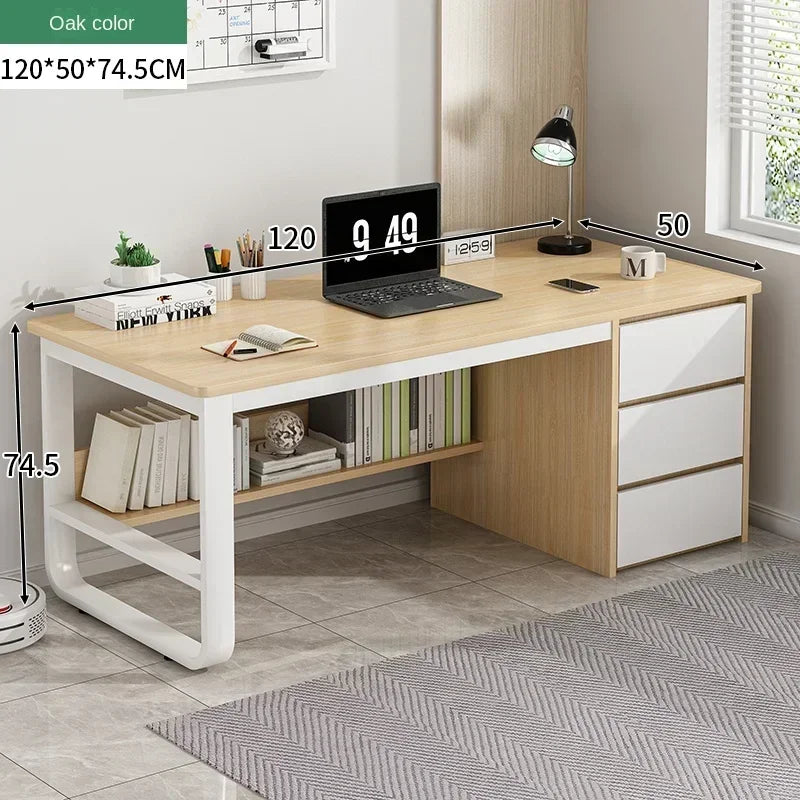 Drawers Study Office Desk Bedroom Student Setup Organizers European Computer Desk Floor Legs Mesa De Computador Modern Furniture