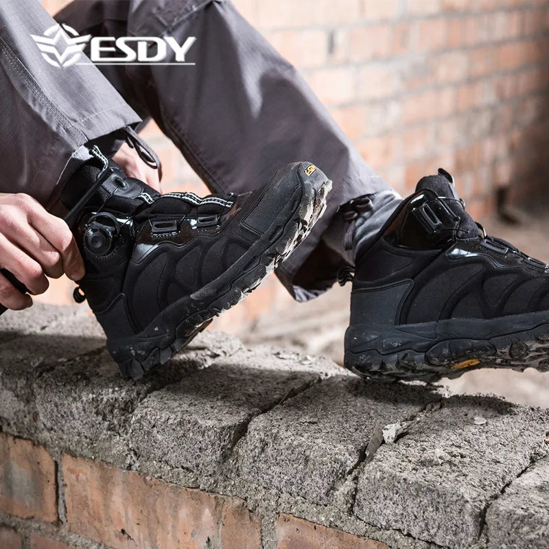 Men Outdoor Boots Autumn Winter Outdoor Hiking Boots Special Force Desert Tactical Sneakers Combat Ankle Boots Men Work Boots