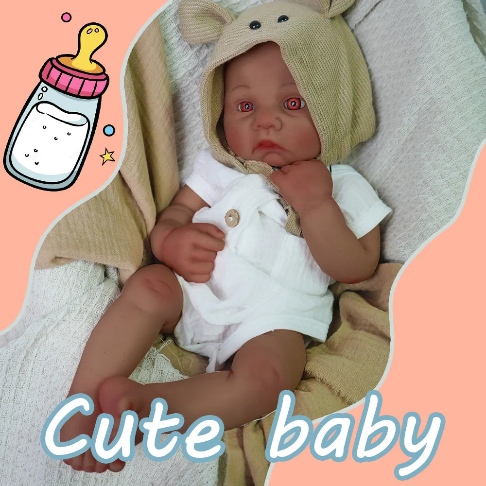 Baby like touch 41cm all silicone boy reincarnation doll 2.2kg real proportion | Collection | Gift | Medical