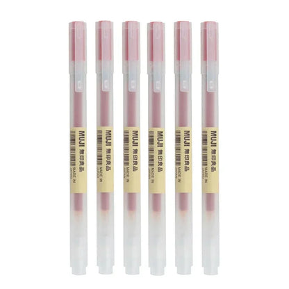 6/8Pcs/Set MUJIs Gel Pen Black/Red/Blue 0.38/0.5mm Ink Japan Color Pen Office School Ballpoint Pen Japanese Kawaii Stationery