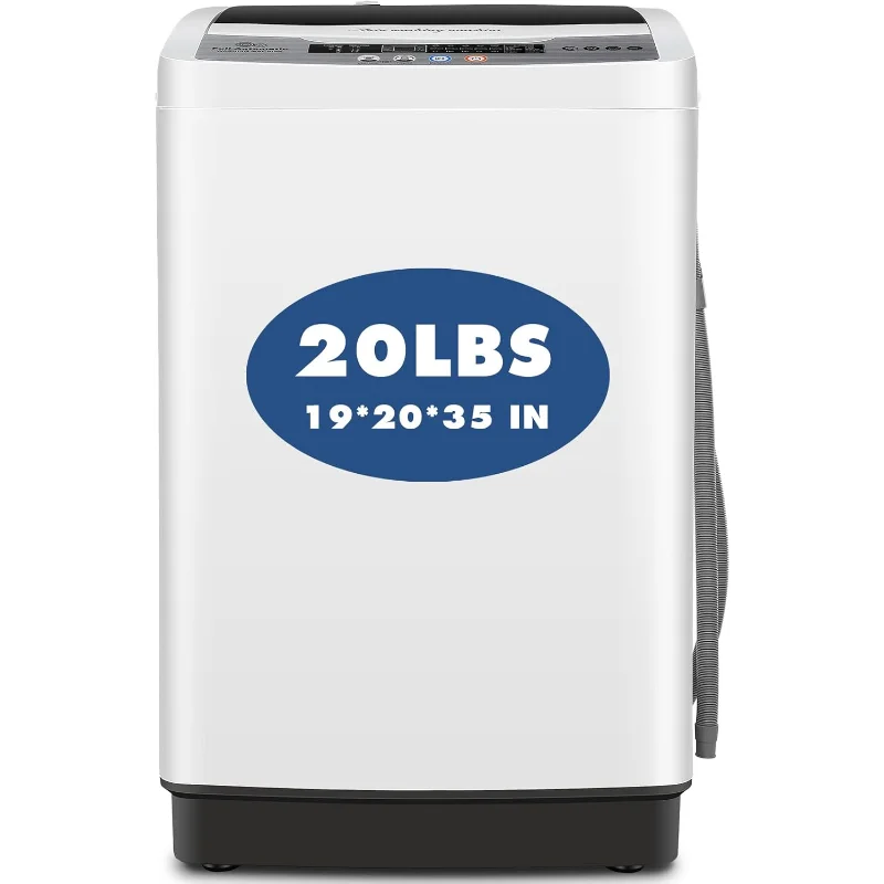 Nictemaw Portable Washing Machine 20Lbs Capacity 2.8 Cu.ft Portable Washer and Dryer Combo with 10 Programs and 8 Water Level