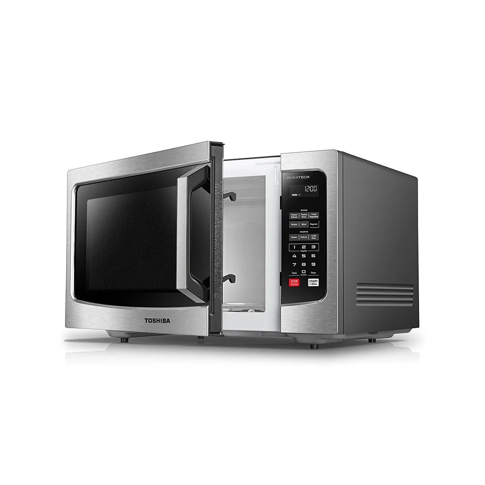 1.6 Cu Ft Microwave Oven Inverter Technology Stainless Steel Digital Display Sensor Cooking Auto Defrost Timer