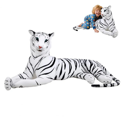 Giant Tiger Pillow, Life Size Tiger Toy, Lifesize Stuffed Animal Doll, Big Tiger Stuffed Animal, Extra Large, Plush Lifesize