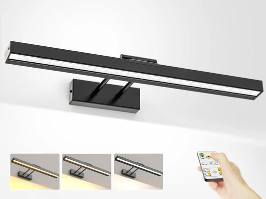 16in Wireless Art Light for Paintings CCT Dimmable Recharging Battery Picture Light with Remote Control for Gallery Dartboard