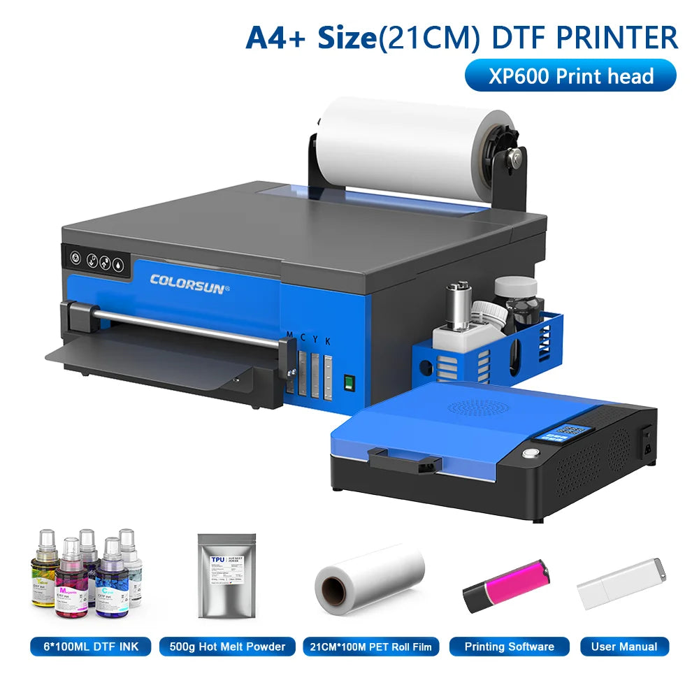 Colorsun A4/A3 DTF Printer Impressora T-Shirt Printing Machine A3/A4 DTF Printers For T-Shirt Hoodies Cloth all Fabric