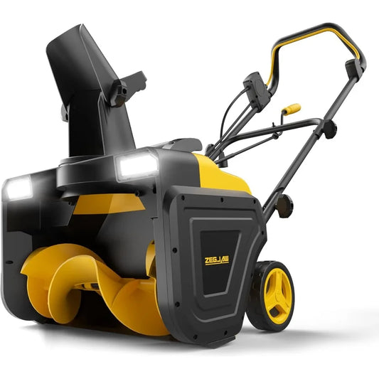 20-Inch Corded Snow Blower 15-AMP Electric Snow Blower with 25ft Throwing Distance Brushless Motor Dual LED Light Walk-Behind S