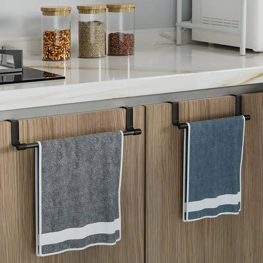 1pc kitchen towel rack, cabinet door style towel bar, suitable for hanging towels on cabinet doors, kitchen towel storage rack