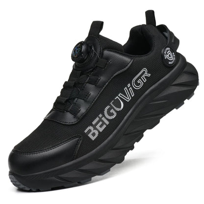Rubber-Padded Anti-Slip, Impact-Resistant, Puncture-Resistant Safety Shoes